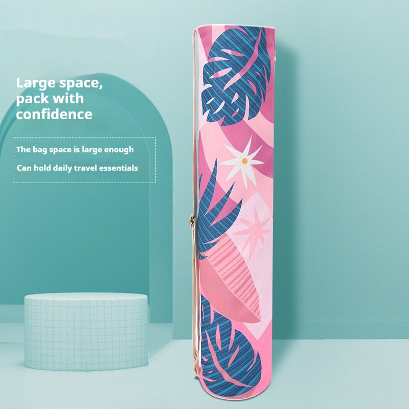 Elevate Your Yoga Experience with Our Portable Colored Printed Canvas Yoga Mat Bag